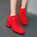 Botas de tornozelo femininas A647 7