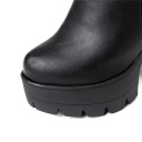 Botas de tornozelo femininas com fivela - Negras 3