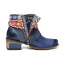 Botas de tornozelo femininas com fivelas decorativas 3