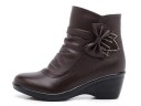 Botas de tornozelo femininas com laço J1103 5