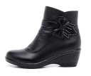 Botas de tornozelo femininas com laço J1103 9