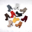 Botas de tornozelo femininas com plataforma A650 2