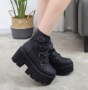 Botas de tornozelo femininas com plataforma alta J1100 2