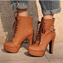 Botas de tornozelo femininas com salto agulha J1708 2