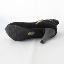 Botas de tornozelo femininas com salto e pedras 10