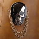 Botas de tornozelo femininas com skull J1713 7