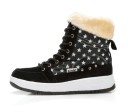 Botas de tornozelo femininas estilosas com estrelas J1164 2