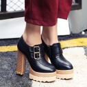 Botas de tornozelo femininas estilosas com salto J2410 4