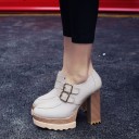 Botas de tornozelo femininas estilosas com salto J2410 6