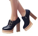 Botas de tornozelo femininas estilosas com salto J2410 8