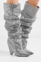 Botas elegantes de mujer con pedrería J1165 9
