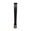 Botas elegantes de mujer con pedrería - Negro 4