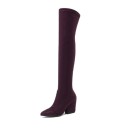 Botas femininas acima do joelho A679 1