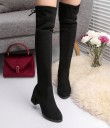 Botas modernas femininas acima do joelho - Pretas 1