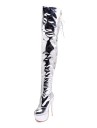 Botas plateadas por encima de la rodilla para mujer J538 10