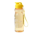 Botella de agua 650 ml Botella deportiva ligera y duradera con tapa a prueba de fugas Botella de hidratación para beber Diseño ergonómico Cuello ancho 7