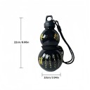 Botella de plástico para beber con motivo chino 800 ml Botella de agua portátil negra con pegatinas decorativas 3