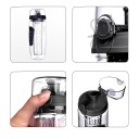 Botella de viaje para agua con filtro para fruta 800 ml Filtro extraíble Mecanismo de bloqueo de la tapa Plástico transparente Para agua 16