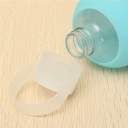 Botella de vidrio de viaje de 500 ml en funda de silicona para la escuela y el trabajo Tapa atornillable con asa para llevar Dimensiones 7