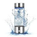 Botella de vidrio eléctrica con generador de agua hidrogenada ionizador alimentación USB 420 ml 22,5 x 6,7 cm Agua Saludable 4