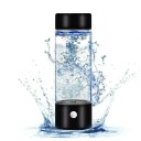 Botella de vidrio eléctrica con generador de agua hidrogenada ionizador alimentación USB 420 ml 22,5 x 6,7 cm Agua Saludable 1