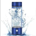 Botella generadora de agua eléctrica, ionizador antioxidante portátil, botella de agua de vidrio rica en hidrógeno de 420 ml, taza de agua con alto contenido de hidrógeno, 20,5 x 7 cm 5