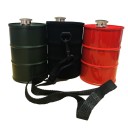 Botella para beber de acero inoxidable en forma de barril. 1