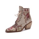 Botine de dama cu flori J817 7