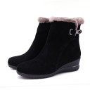 Botines de invierno elegantes para mujer - Negro 6