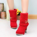 Botins baixos para senhora com salto 2