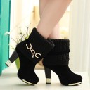 Botins baixos para senhora com salto 3