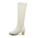 Botins de renda para senhora J1729 2