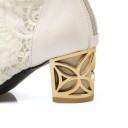 Botins de renda para senhora J1729 10