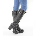 Botins elegantes com salto e atacadores J1296 2
