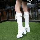 Botins elegantes com salto e atacadores J1296 6