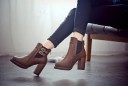 Bottes à chevilles pour femmes avec boucles J1105 4