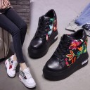 Bottes à chevilles pour femmes avec fleurs J1102 2