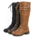 Bottes à lacets pour femmes avec boucles 1