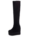 Bottes à plateforme pour femmes - Noires 5
