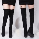 Bottes à plateforme pour femmes - Noires 12