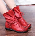 Bottes à talon en cuir pour femmes J1722 2