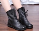 Bottes à talon en cuir pour femmes J1722 4