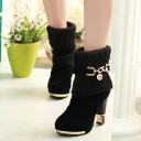 Bottes à talons bas pour femmes 4