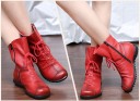 Bottes à talons en cuir pour femmes avec fourrure 5