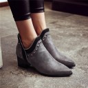 Bottes à talons pour femmes avec strass J1711 4