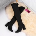 Bottes à talons pour femmes - Noires 2