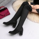 Bottes à talons pour femmes - Noires 10