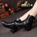 Bottes chevilles pour femmes avec fleur J1712 2