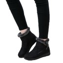 Bottes d'hiver à talon pour femmes avec fourrure J1815 3
