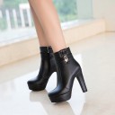 Bottes d'hiver à talon pour femmes 6